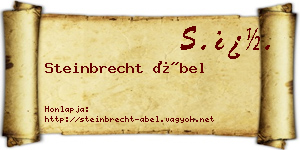 Steinbrecht Ábel névjegykártya